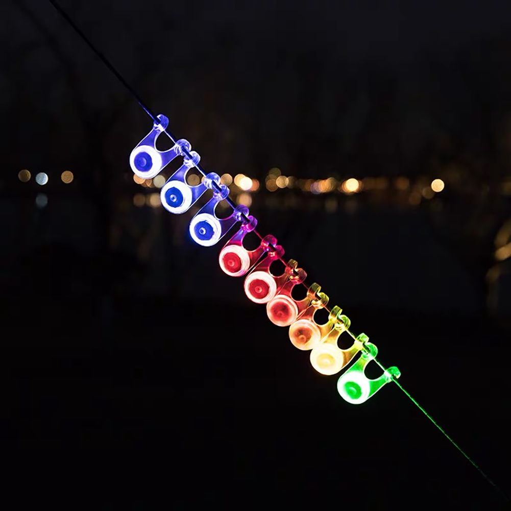 Cheap Goat Tents 5Pcs Waterproof LED Tent String Rope Guard Hanging Lights Mini Flashlight Outdoor Camping Warning Safety Lamp Random Color   